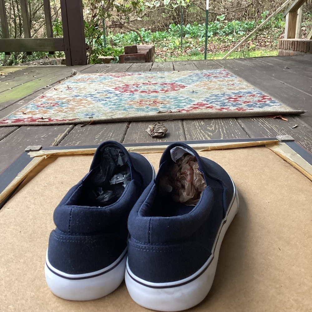 Goodfellow blue slip on business casual loafers, size 8 - Picture 5 of 8